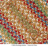 homespice decor jute braided azalea red rug