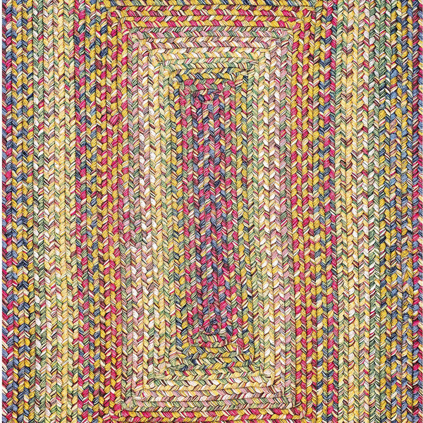 homespice decor ultra durable braided rainforest beige rug