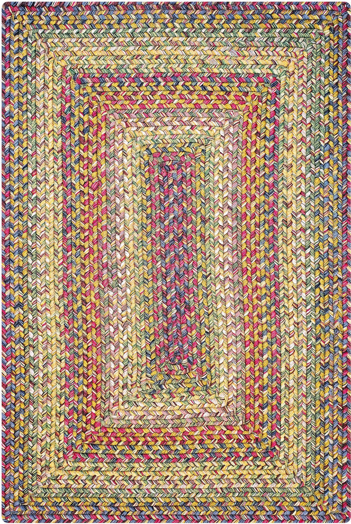 homespice decor ultra durable braided rainforest beige rug
