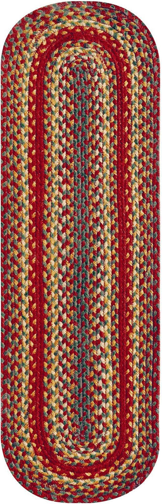 homespice decor jute braided cider barn red rug