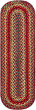 homespice decor jute braided cider barn red rug