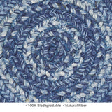 homespice decor jute braided denim blue rug