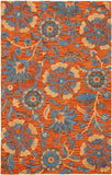 safavieh clearance blossom blm175p rust rug