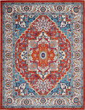 nourison passion psn33 red multi colored rug