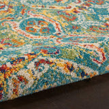 nourison allur alr05 turquoise multicolor rug