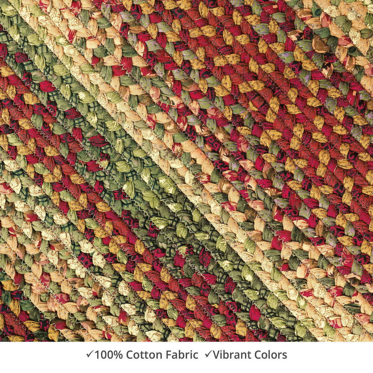 homespice decor cotton braided neverland red rug