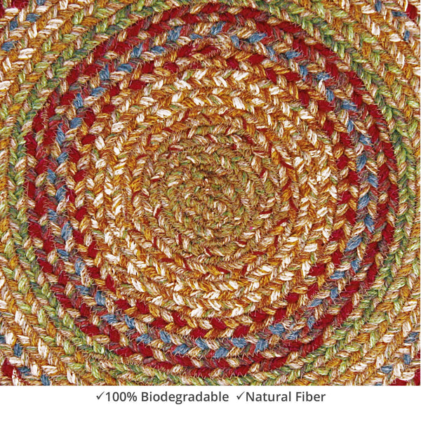 homespice decor jute braided azalea red rug