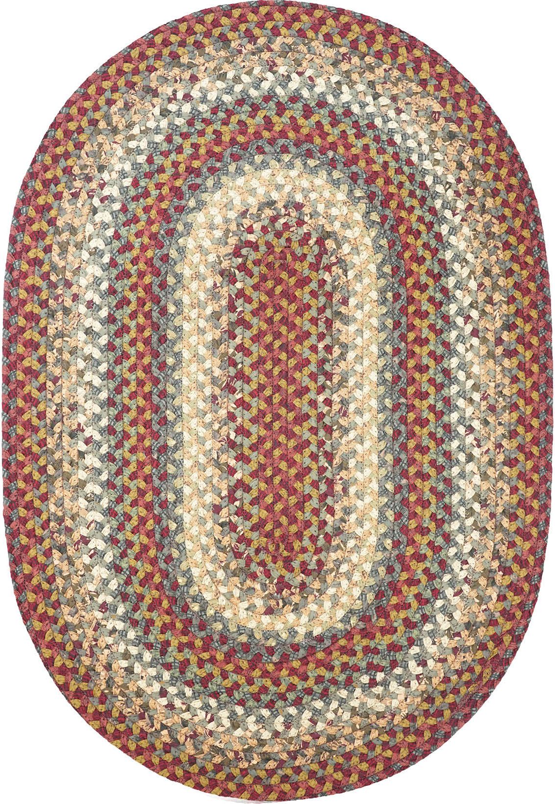 homespice decor cotton braided neverland red rug