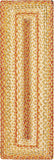 homespice decor jute braided harvest beige rug