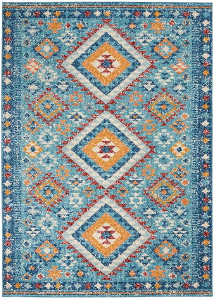 nourison passion psn47 blue multicolor rug