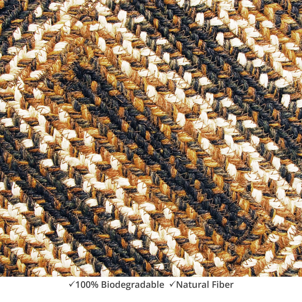homespice decor jute braided kilimanjaro brown rug