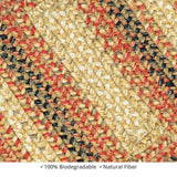 homespice decor jute braided russett beige rug