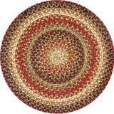 homespice decor jute braided gingerbread brown rug