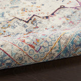 nourison vintage kashan vka07 ivory blue rug