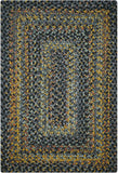 homespice decor ultra durable braided forest black rug