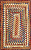 homespice decor cotton braided biscotti brown rug