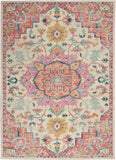 nourison passion psn25 ivory pink rug