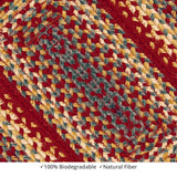 homespice decor jute braided cider barn red rug