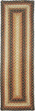 homespice decor jute braided russett beige rug