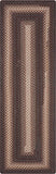 homespice decor ultra durable braided driftwood chocolate rug
