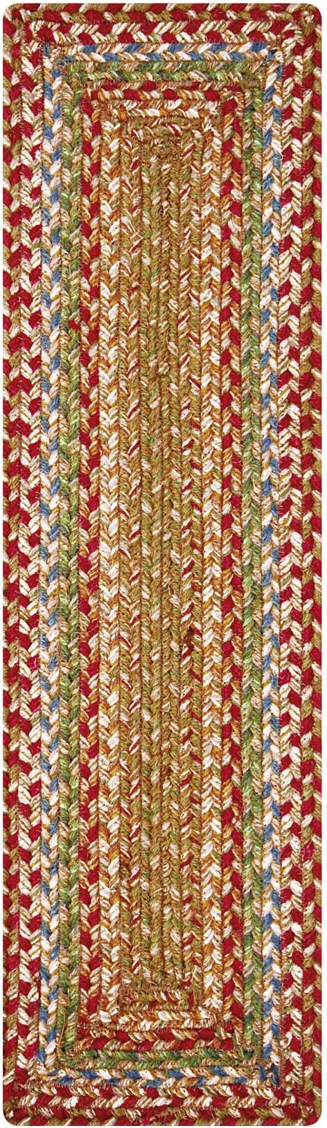 homespice decor jute braided azalea red rug