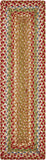 homespice decor jute braided azalea red rug
