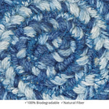 homespice decor jute braided denim blue rug