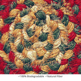 homespice decor jute braided cider barn red rug