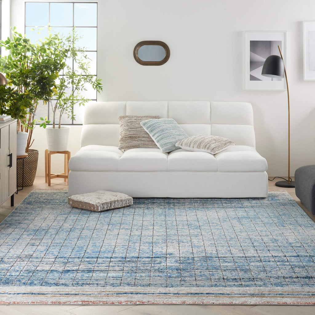 nourison quarry qua13 blue rug