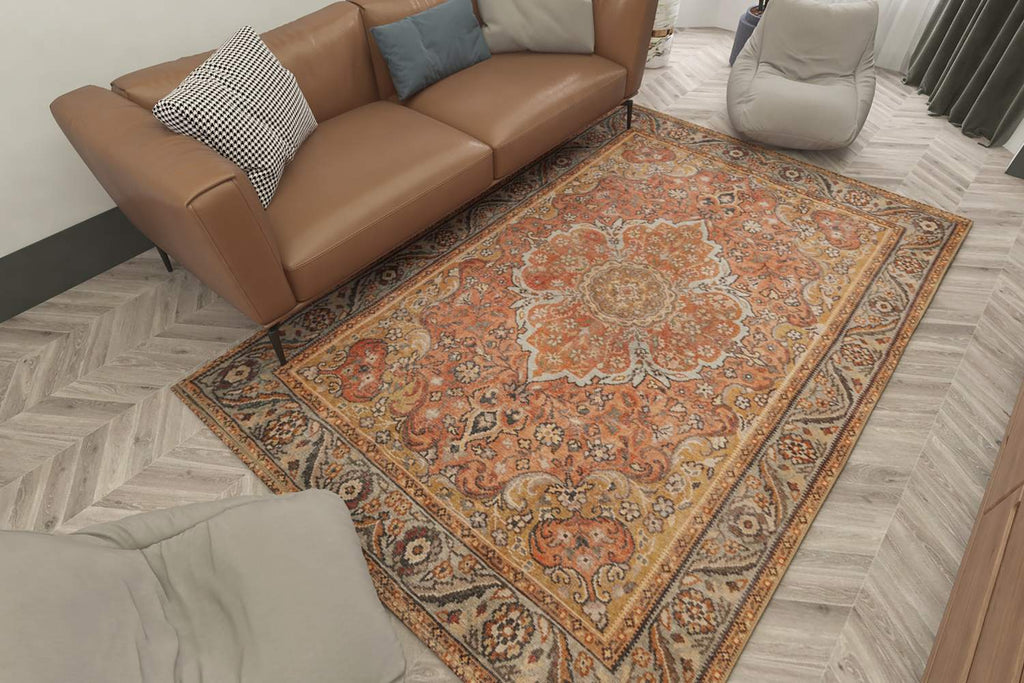 kas oriental london 4806 rust rug