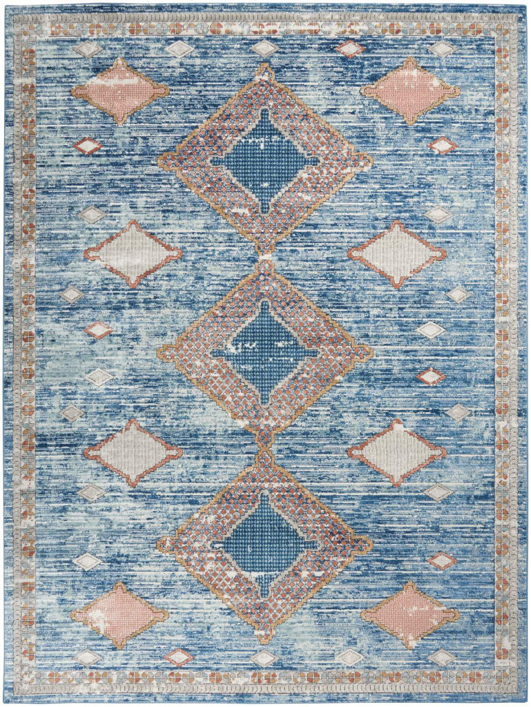 nourison quarry qua14 blue rug