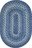homespice decor jute braided denim blue rug