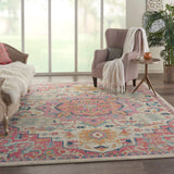 nourison passion psn25 ivory pink rug