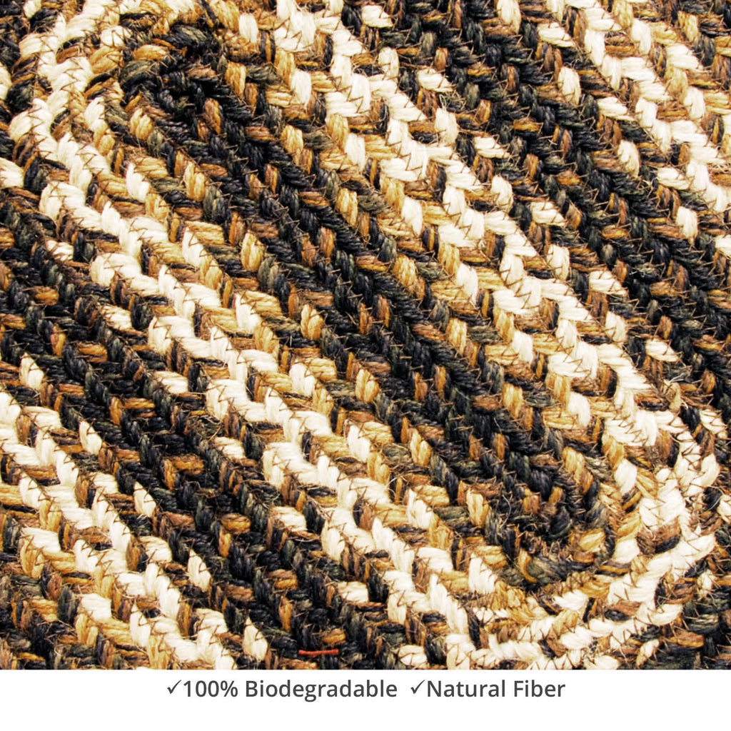 homespice decor jute braided kilimanjaro brown rug