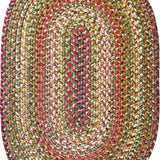 homespice decor ultra durable braided rainforest beige rug