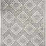 nourison quarry qua16 grey ivory blue rug
