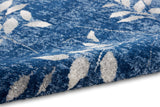 nourison river flow rfv03 navy ivory rug