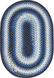 homespice decor ultra durable braided juniper blue rug