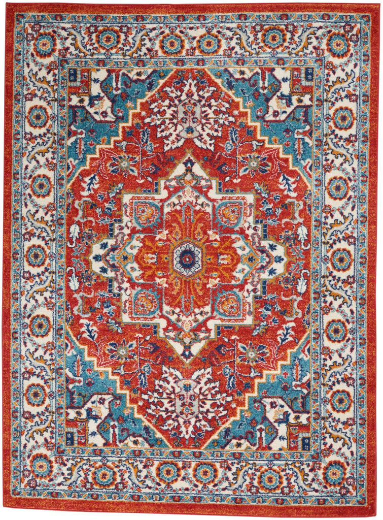 nourison passion psn33 red multi colored rug