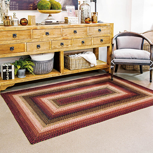 homespice decor jute braided prescott black rug