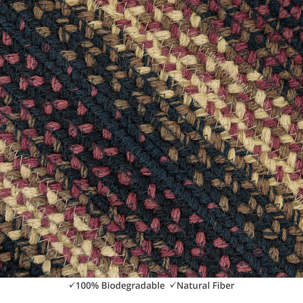homespice decor jute braided prescott black rug