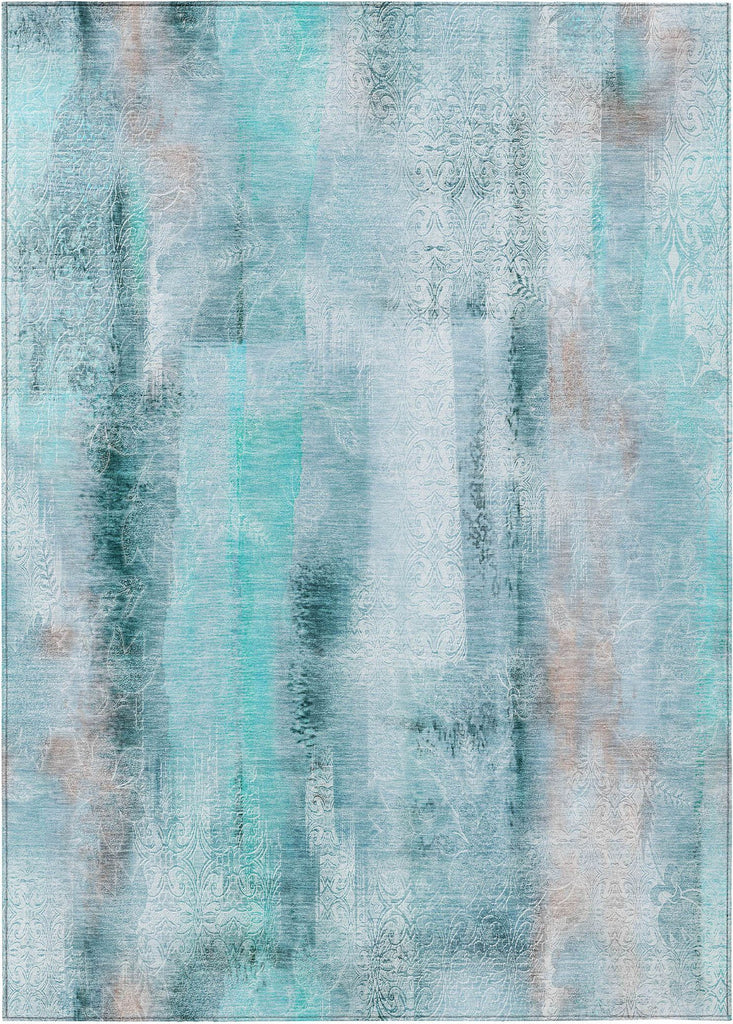 addison chantille acn537 teal rug