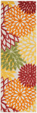 nourison aloha alh05 red multi colored rug