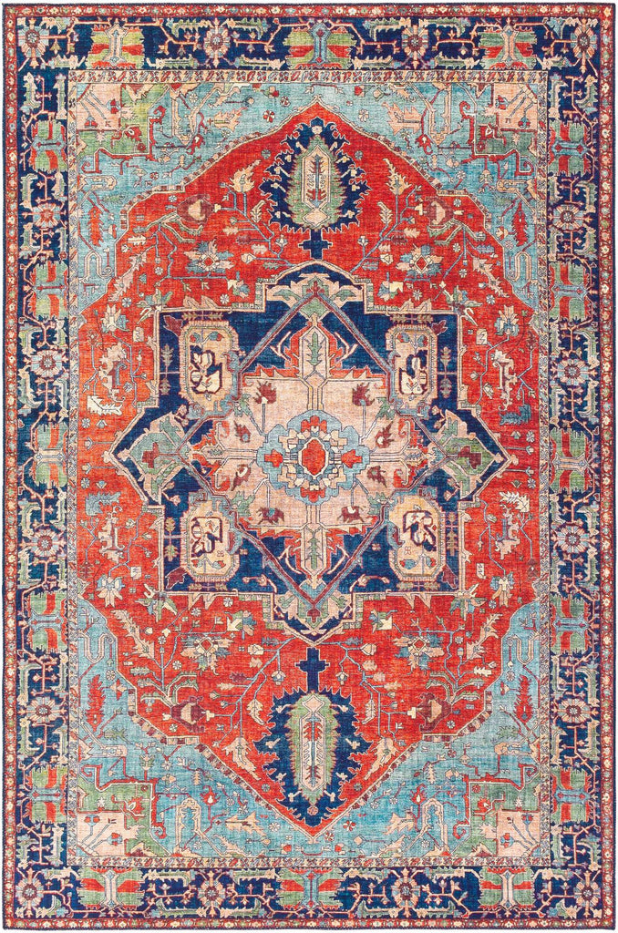 surya iris irs 2308 bright red rug