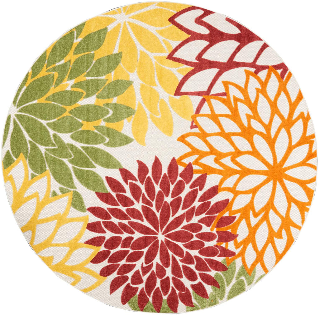 nourison aloha alh05 red multi colored rug