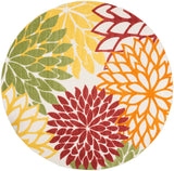 nourison aloha alh05 red multi colored rug
