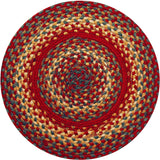 homespice decor jute braided cider barn red rug