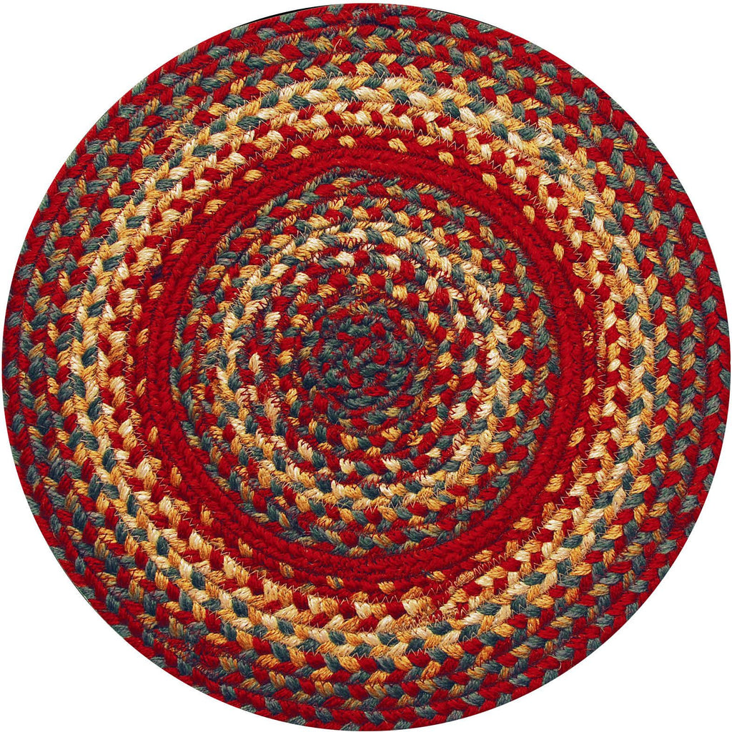 homespice decor jute braided cider barn red rug