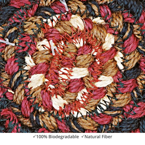 homespice decor jute braided prescott black rug