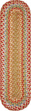 homespice decor jute braided azalea red rug